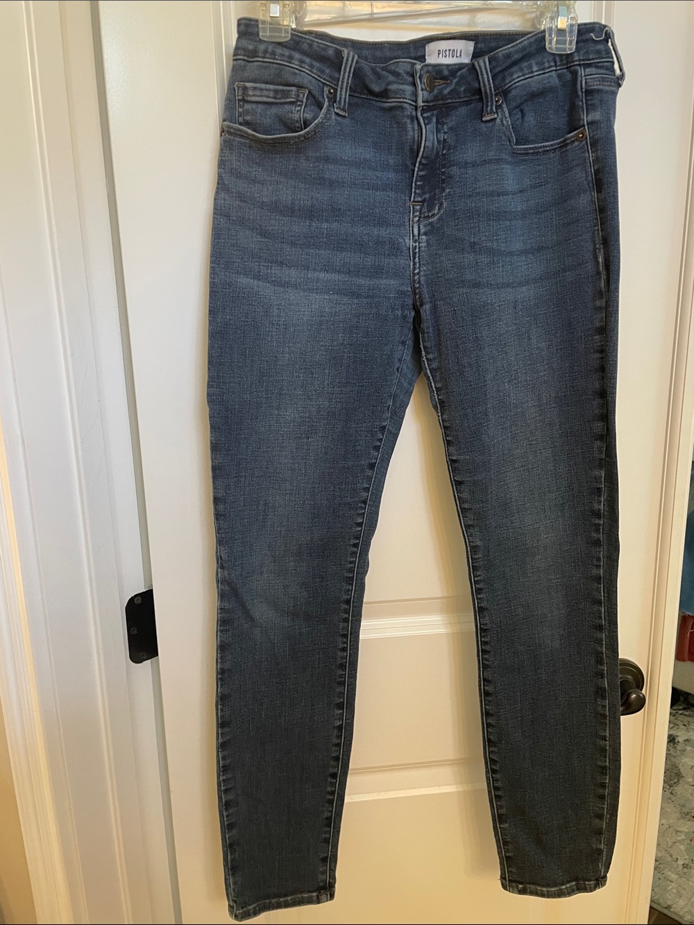 pistola dark blue skinny jeans
